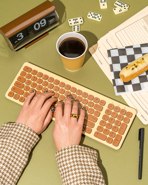 A person working at a desk